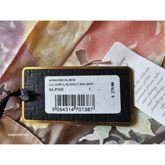 BNWT Ted Baker London Burnout Floral Alaena Midi Skirt - Picture 11 of 11